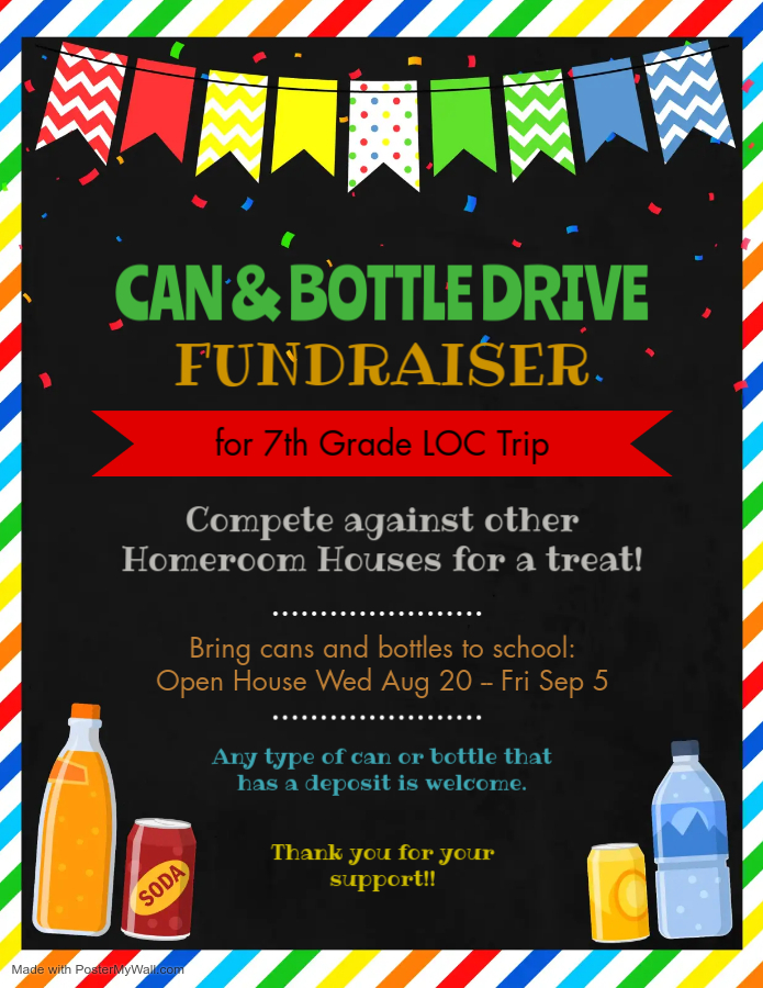 can and bottle fundraiser