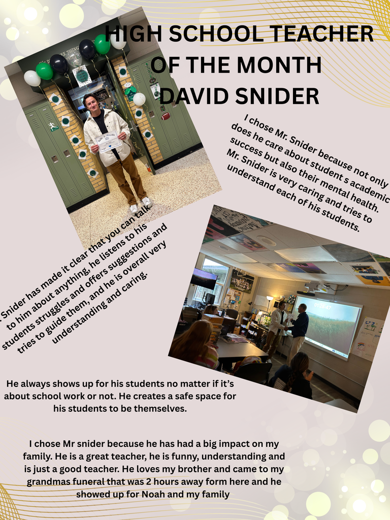 CKH Teacher of the Month 2