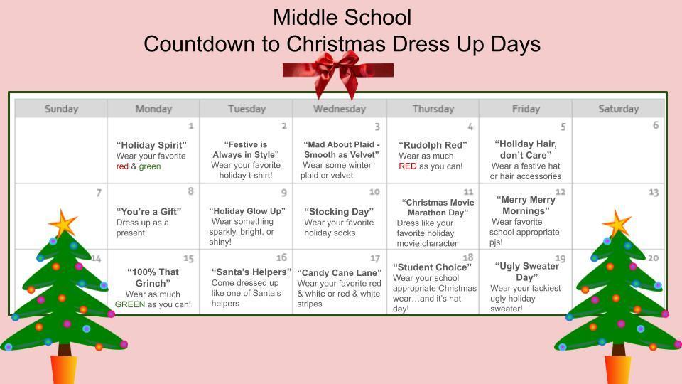 ms Xmas dress up days
