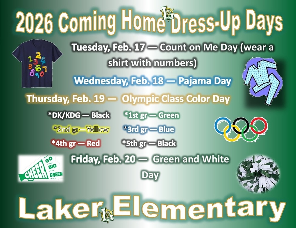 coming home dress up days elem
