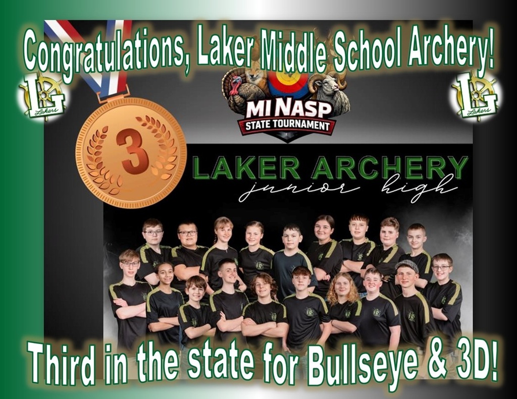 congrats Laker MS archery