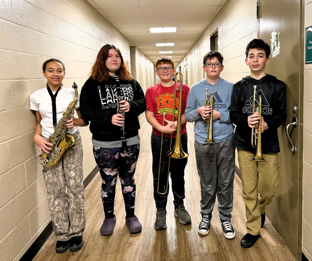 6th gr band students DSO honor days