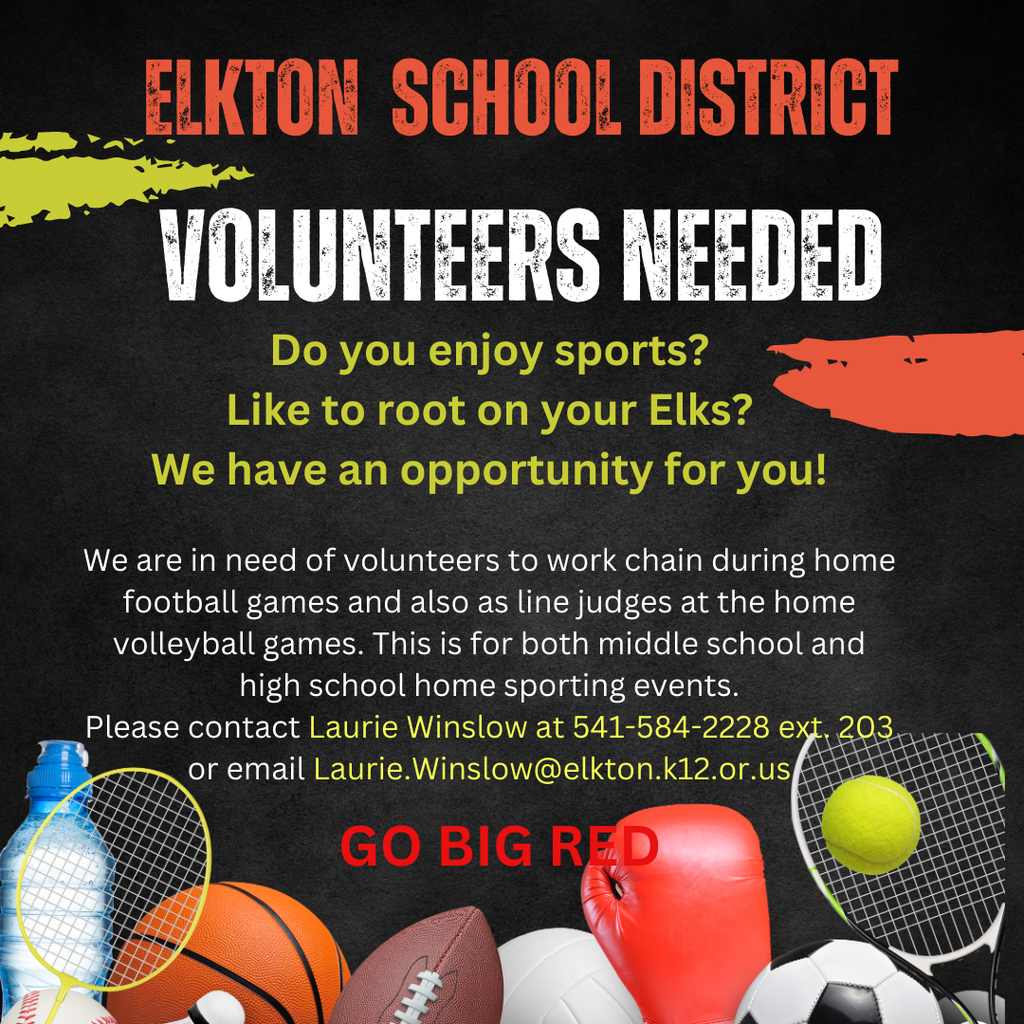 VOLUNTEERS NEEDED!!  Please share and help us find volunteer volleyball lines judges and football chain gang! 