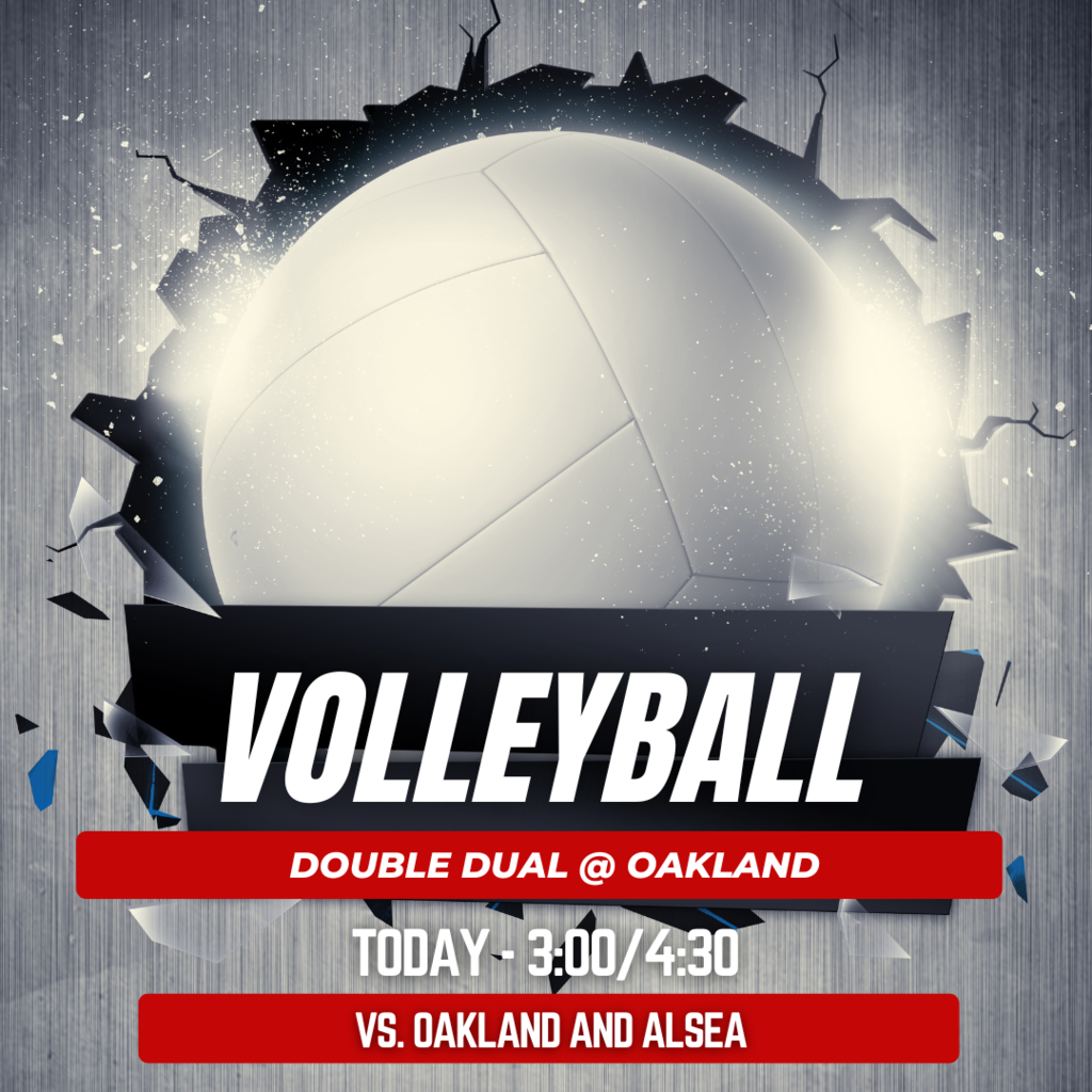 GOOD LUCK to our High School Volleyball team as they compete at the Double Dual in Oakland today vs. Oakland and Alsea