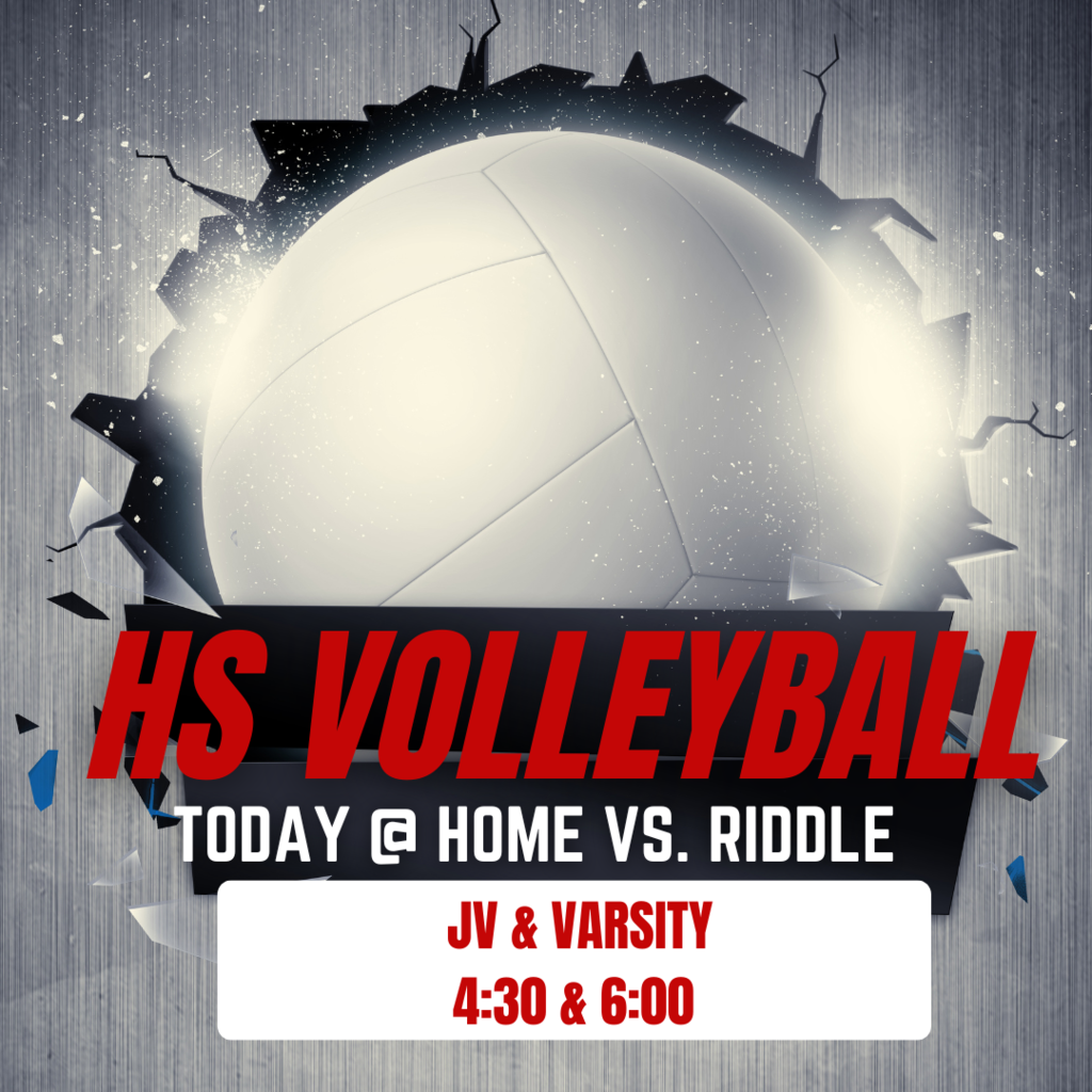 LET'S GO ELKS!  The EHS Volleyball team will host Riddle today beginning at 4:30 with JV and 6:00 with Varsity.