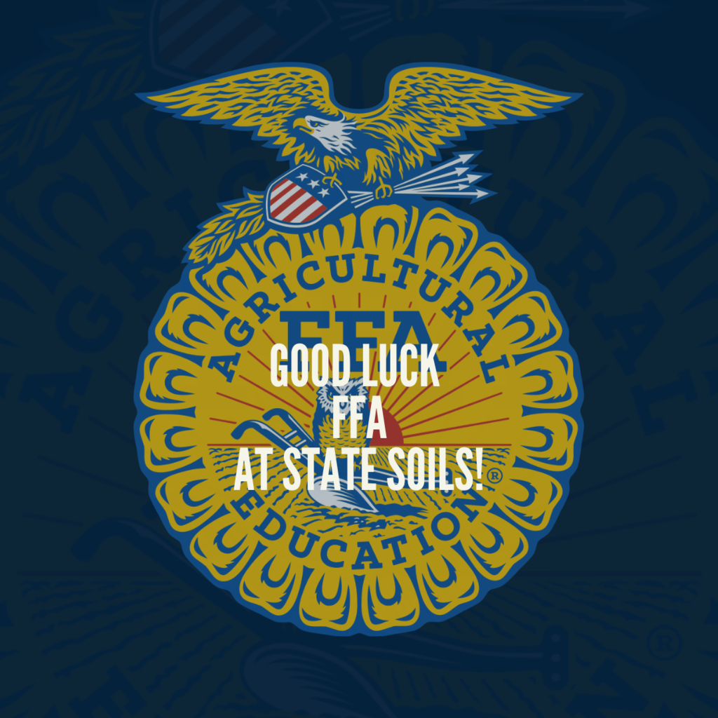 GOOD LUCK to the Elkton FFA at State Soils today!