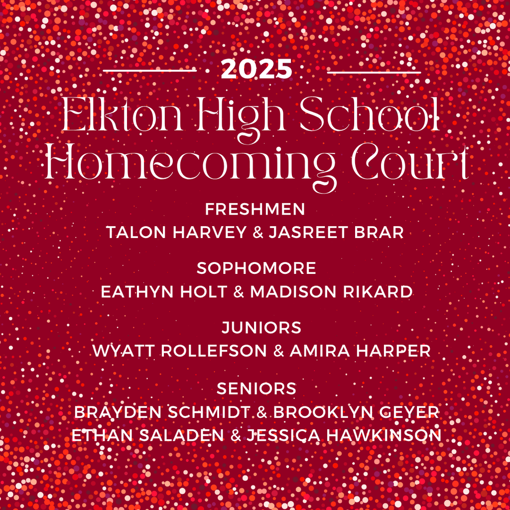 CONGRATULATIONS to our 2025 Homecoming Court!