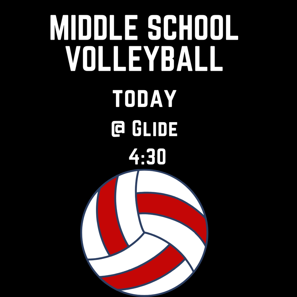 GOOD LUCK to the Middle School Volleyball team as they compete today at Glide. GO ELKS!