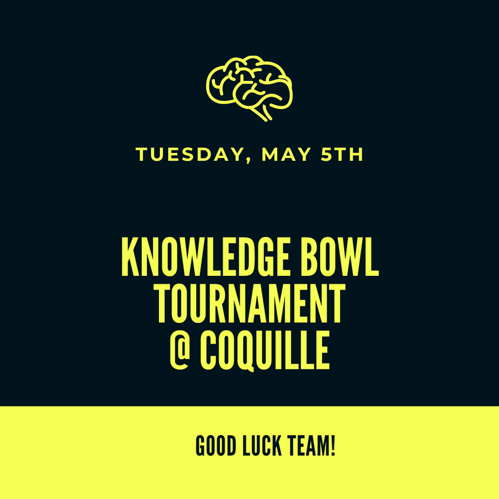 GOOD LUCK to our Knowledge Bowl Team!