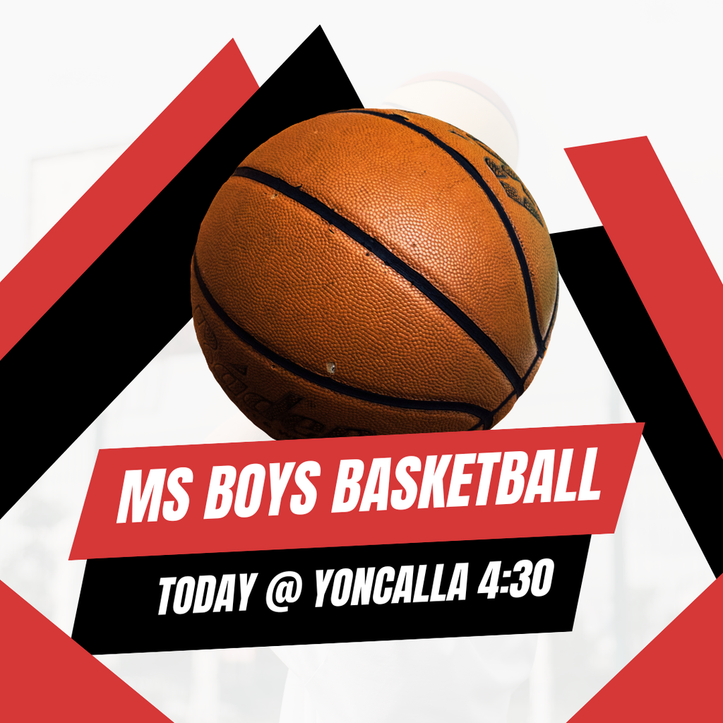 GOOD LUCK to the Middle School Boys Basketball Team as they play at Yoncalla today.   Go Elks!