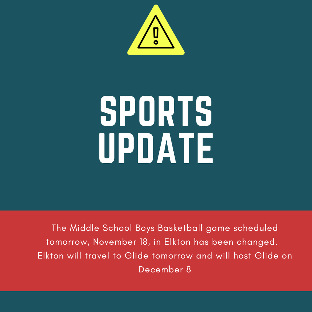 Please note the change for Boys Basketball November 18.