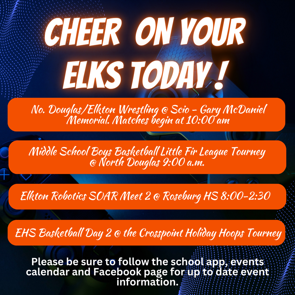 Cheer On Your Elks Today!