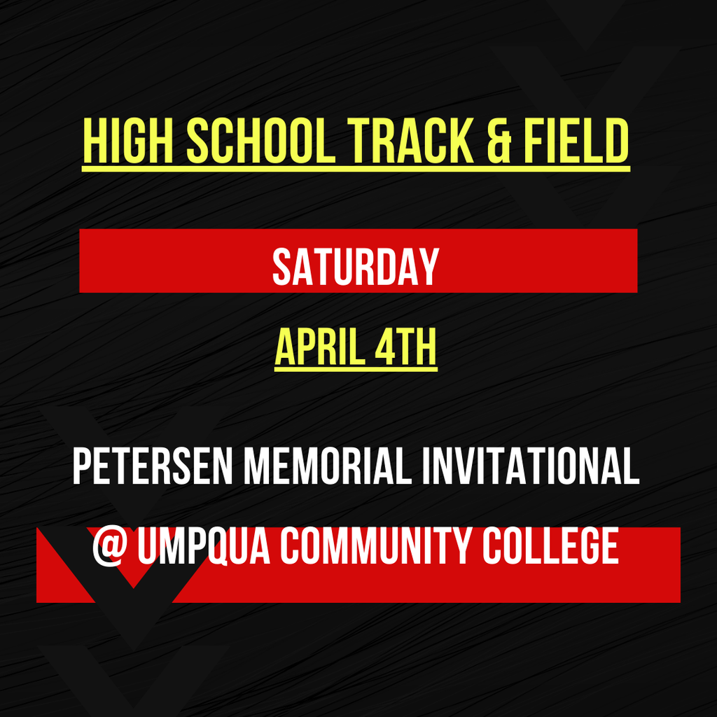 GOOD LUCK to our High School Track and Field team as they compete today at the Petersen Memorial Invitational at Umpqua Community College. Go Elks!