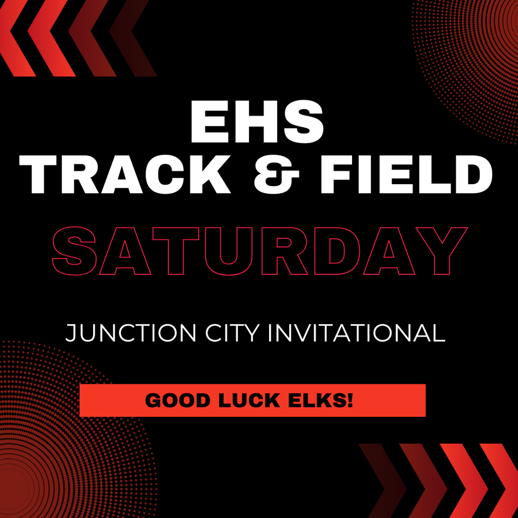 Our Elkton High School Track and Field team will compete today at the Junction City Invitational! Let's Go Elks!