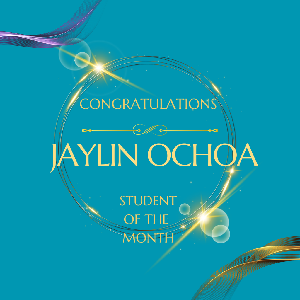 CONGRATULATIONS to Jaylin Ochoa. Our Elkton High School Student of the Month for January. Way to Go!