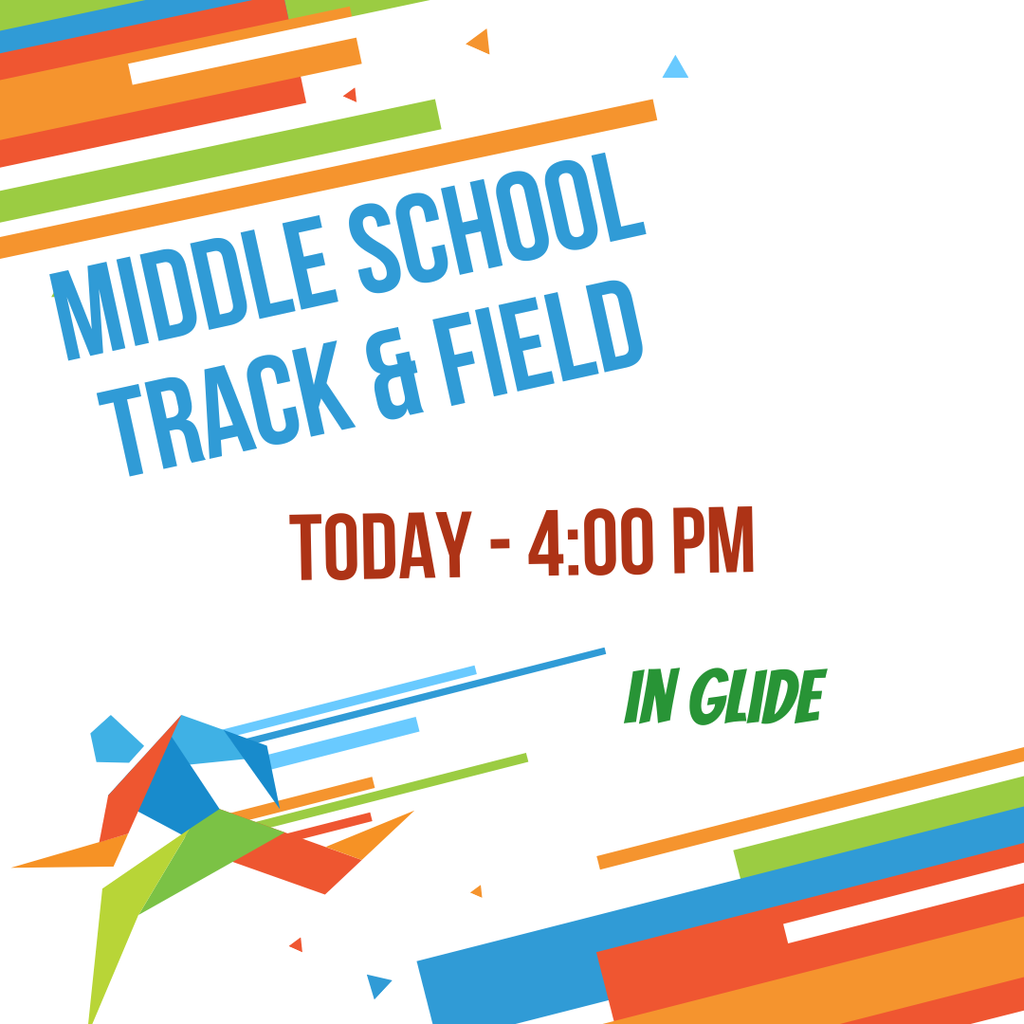GOOD LUCK to our Middle School Track athletes today as they compete at Glide. Go Elks!