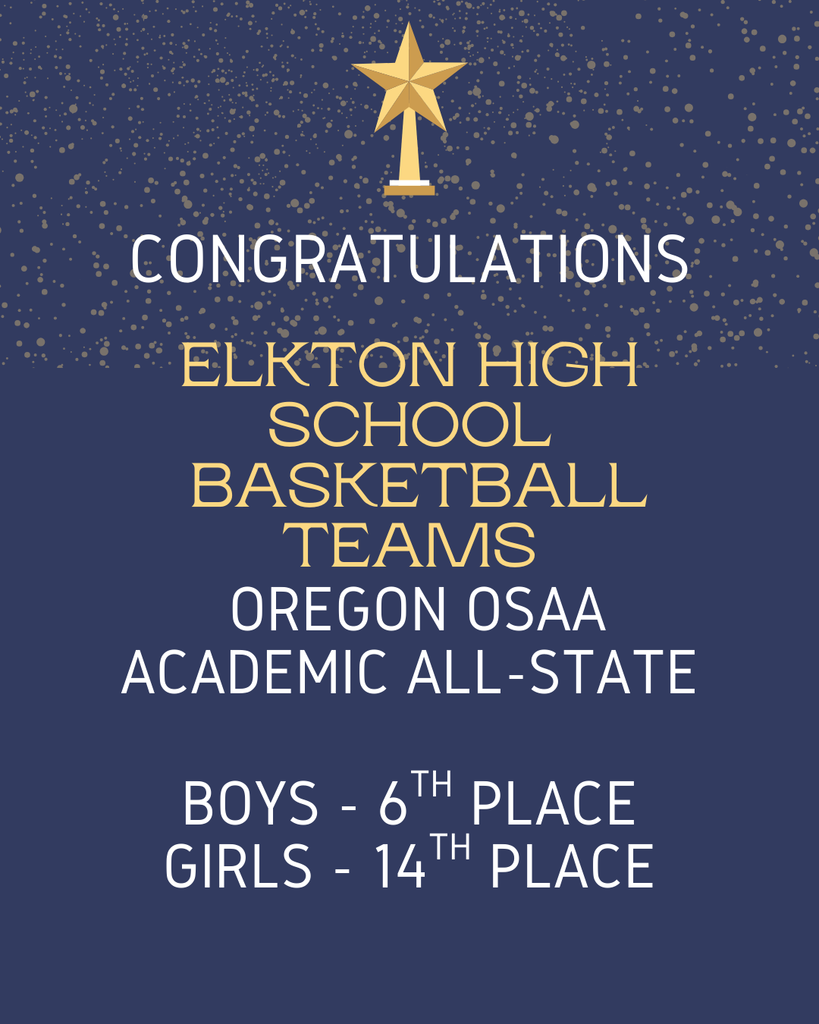 CONGRATULATIONS to the Elkton High School Basketball Teams !