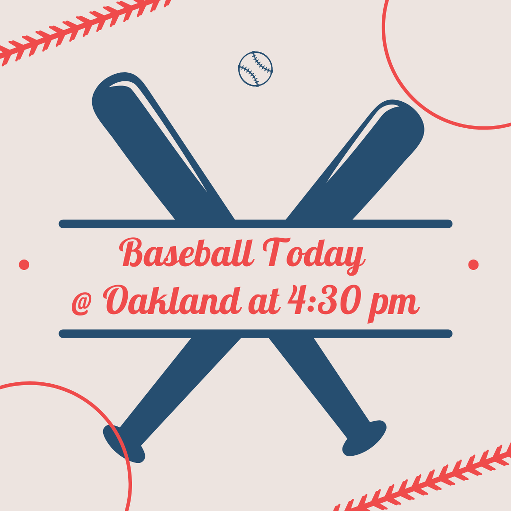 GOOD LUCK to our EHS/North Douglas Baseball Team as they play at Oakland today at 4:30. Go Team!