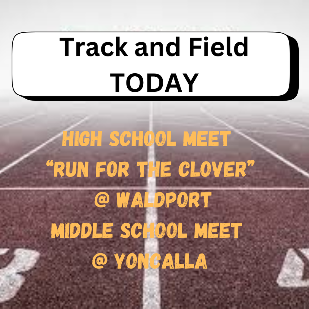 GOOD LUCK to our Track and Field teams as they compete TODAY!  Our high school team will compete at the "Run For The Clover" meet in Waldport, and our middle school team will compete at Yoncalla.  LET'S GO ELKS!