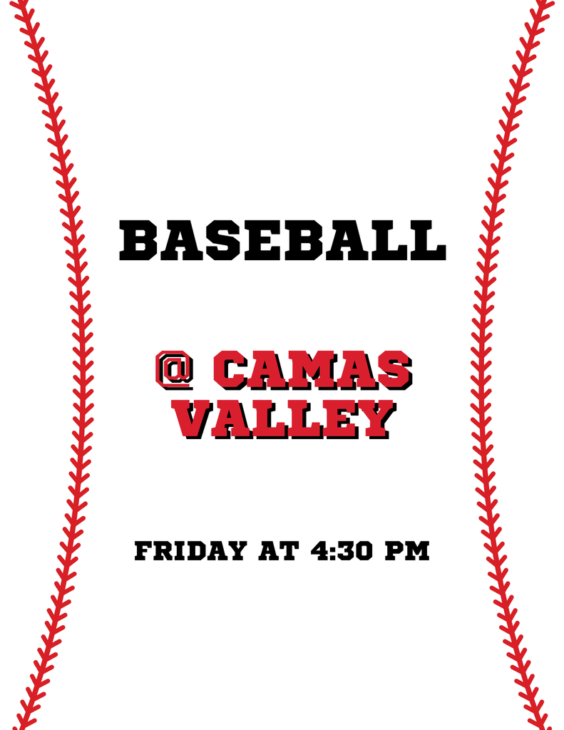 Come and root on the North Douglas/Elkton Baseball Team as they compete today at Camas Valley. Game time is 4:30!