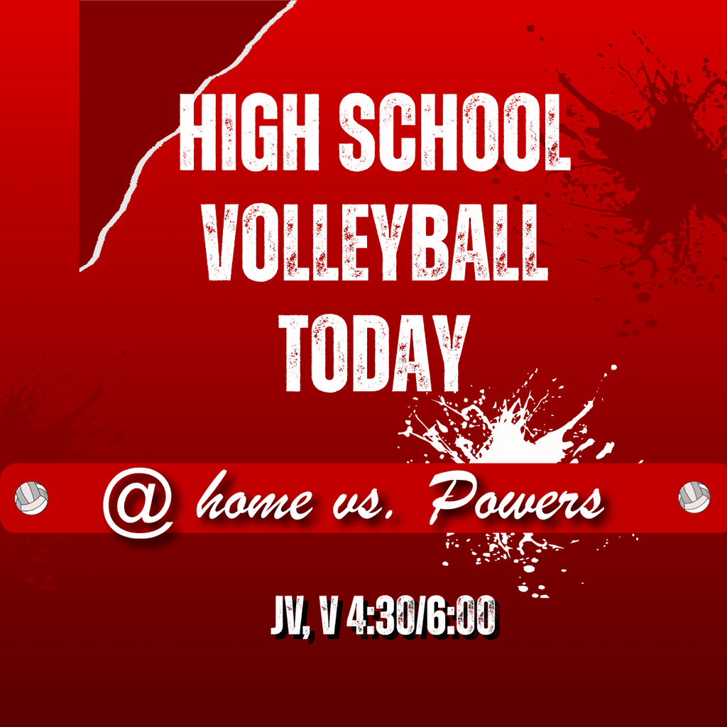 GOOD LUCK to our EHS Volleyball Team as they host Powers today!