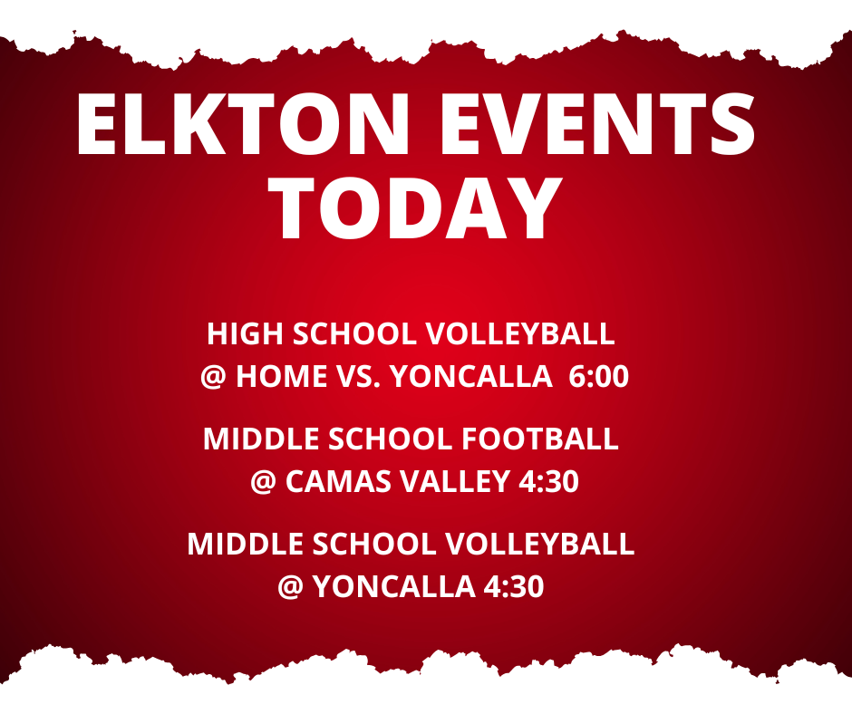 Elkton Charter School Events Today - Let's Go Elks!