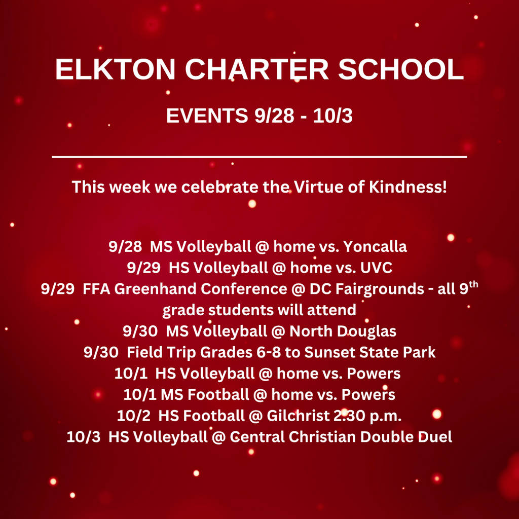Elkton Charter School events.
