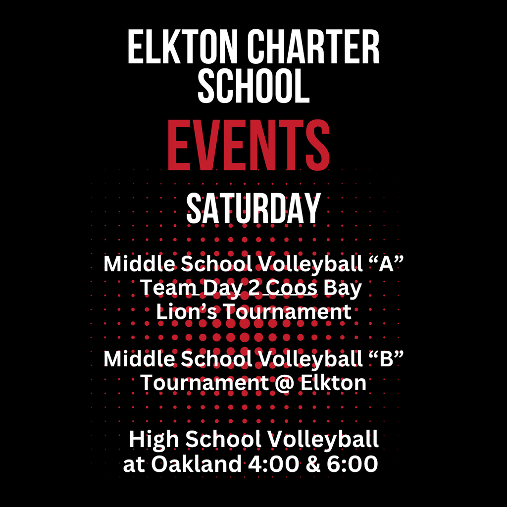 GOOD LUCK to our Middle School Volleyball and High School Volleyball Teams! Go Big Red!