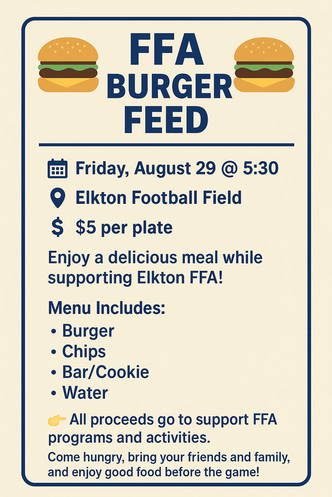 Elkton FFA Burger Feed