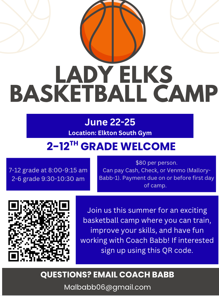 Lady Elks Summer Bball Camp