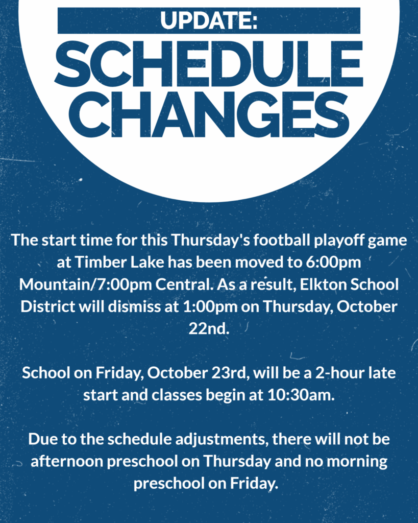 Schedule Change