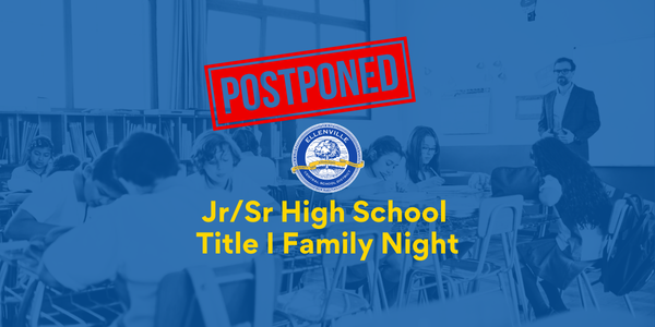 Jr/Sr High School Title I Family Night