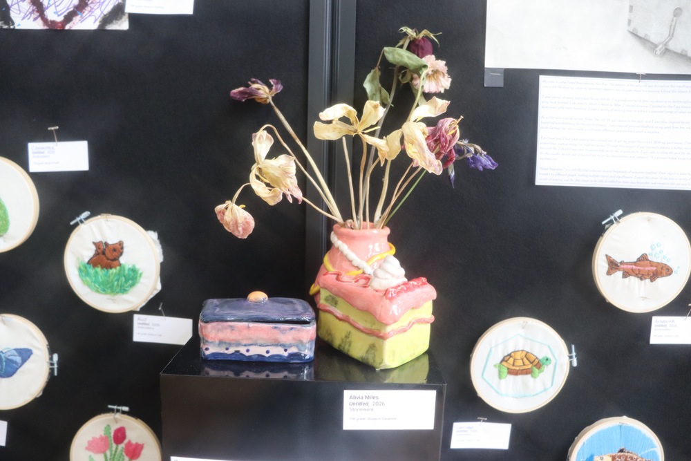 A student made sculpture