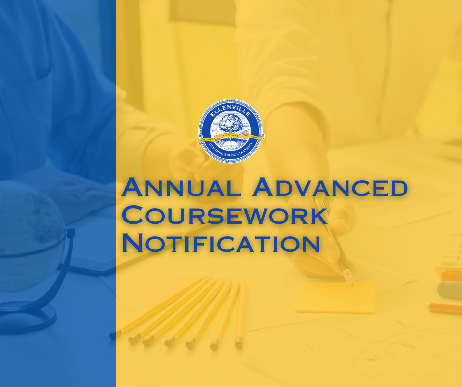 Annual Advanced Coursework Notification 2026-2027