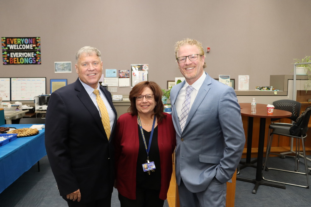 Dave Little, Superintendent Wiles, and Dr. Jonah Schenker