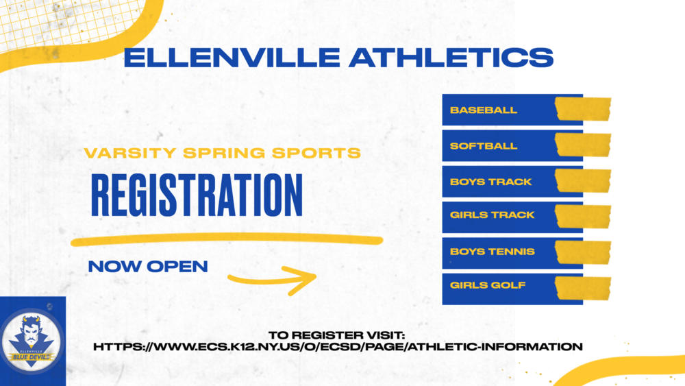 Varsity Spring Sports Registration