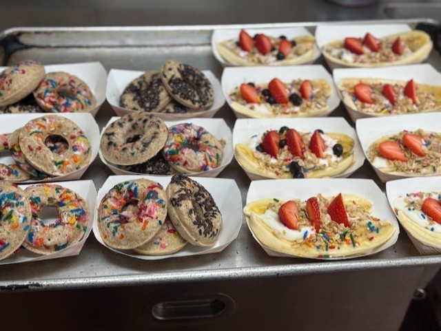 pancake rings and banana boats provided by Ellenville Food Service