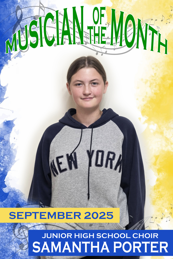 Jr HS Choir Musician of the Month: Samantha Porter
