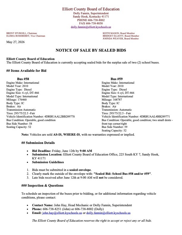 Bus Bids