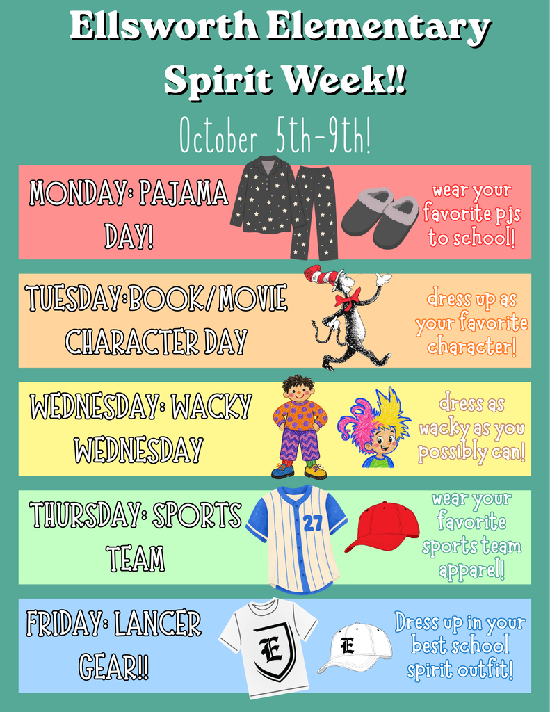 Ellsworth Elem Spirit Week!!