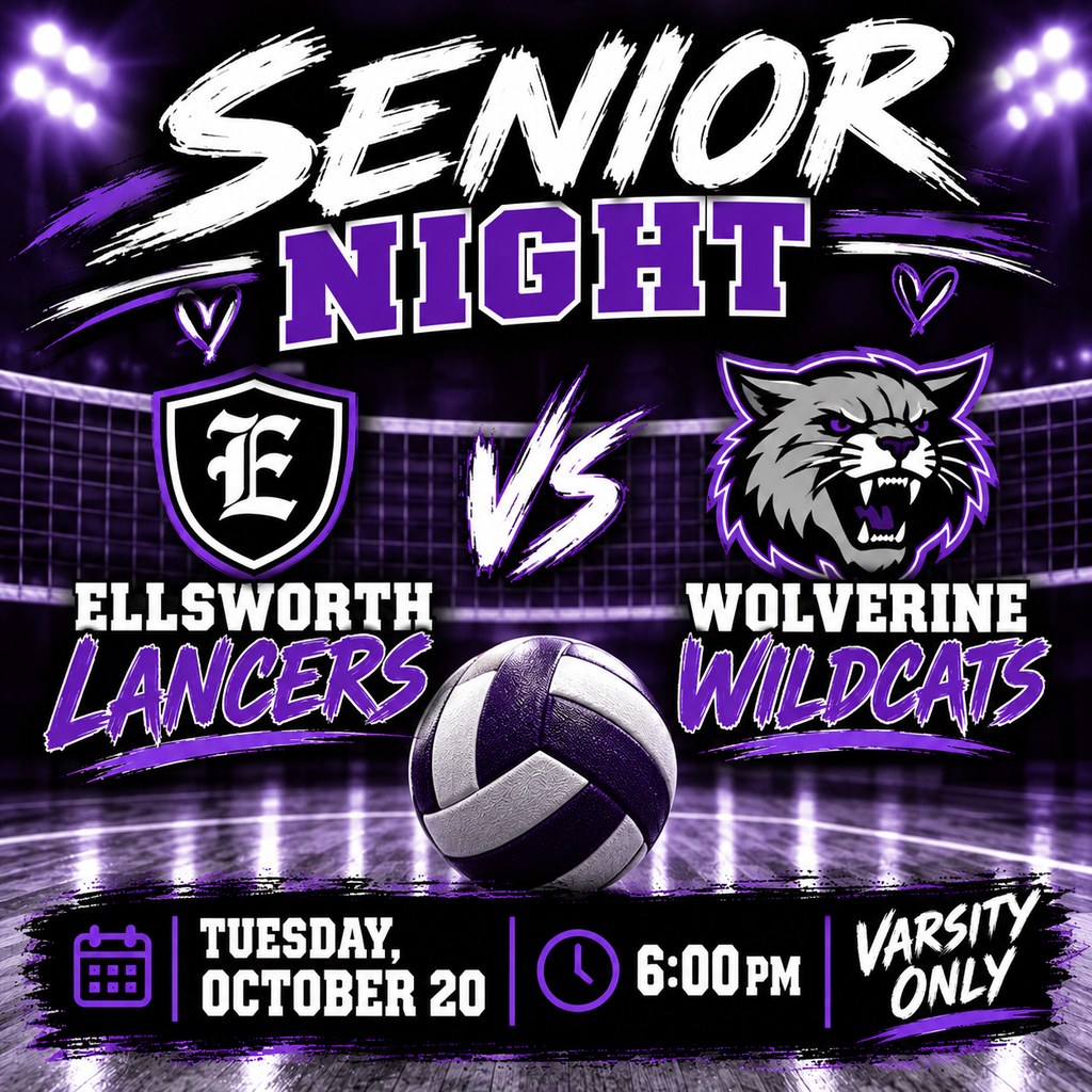 Varsity VB Senior Night TONIGHT at 6:00pm