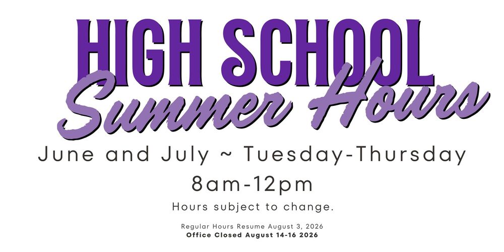 High School Summer Hours