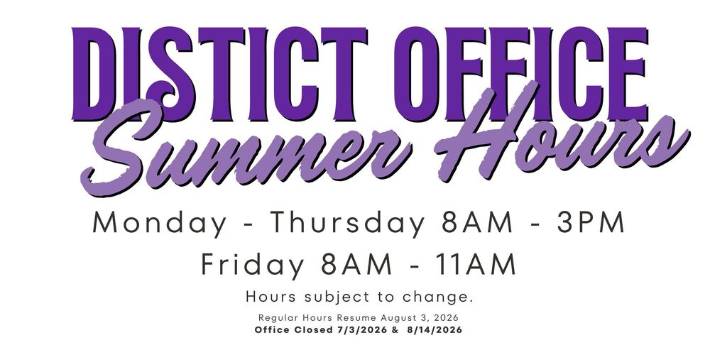 District Summer Hours