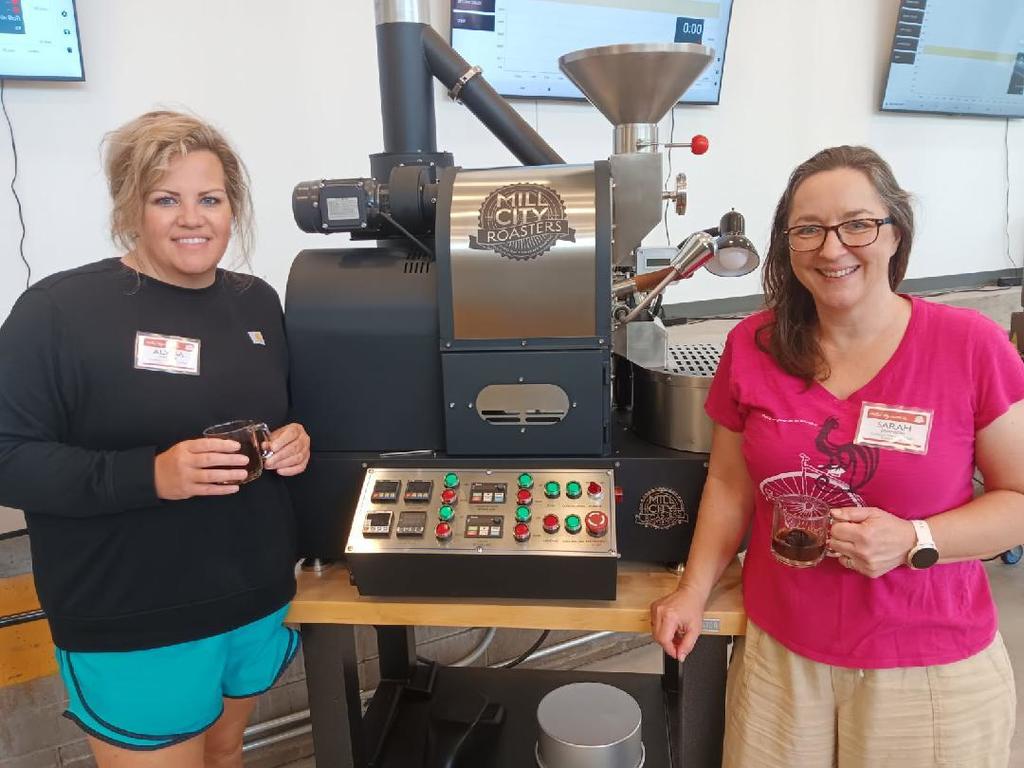 ☕ Big things are brewing in the FACS room! FACS teachers Sarah Johnson and Alyssa Matzek, along with retired (and still incredibly helpful!) middle school principal Tim Conway, recently spent three days at Mill City Roasters learning the ins and outs of coffee bean roasting. They’re gearing up for the arrival of a brand-new bean roaster that will be installed right in the FACS room! This hands-on experience even included a tour of Café Imports, where green coffee beans arrive in Minneapolis for distribution to roasters across the region. The best part? Roasting and selling coffee beans will soon become a student-run enterprise as part of the FACS curriculum. All three are excited to start roasting this fall—stay tuned for a brand new ECSD coffee bean coming your way! ☕💜 #PantherPride