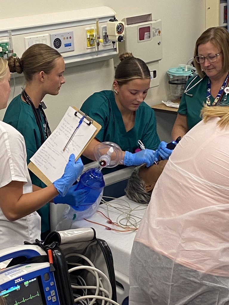 🩺🧪 Future healthcare heroes in action!  Several EHS students recently attended the CVTC Medical Simulation Camp—and it was intense (in the best way)! Over the course of the camp, they: 💉 Learned how to draw blood, start IVs, and perform IOs 🫁 Practiced intubating patients 🚑 Took part in a 2-hour emergency room simulation with real nurses, where their patient coded multiple times ❤️ Got CPR certified  The instructor said this group—which also included two students from Prescott—was amazing. They stayed focused, worked well as a team, and represented EHS proudly!  Oh, and the perks? 😎 🎁 Tons of swag 🎧 A stethoscope 🎓 A $500 scholarship to take a course at CVTC in any field!  We were thrilled to have our new high school principal, Mrs. Marcy Burch, there to cheer them on as they received their certificates. She loved seeing what they were up to—and they were just as excited to meet her! 💜  Big thanks to Mrs. Lesiecki and Ms. Wiskow for chaperoning and snapping some great photos of our students in action.  #PantherPride #EllsworthEHS #CVTCCamp #FutureNurses #HandsOnLearning