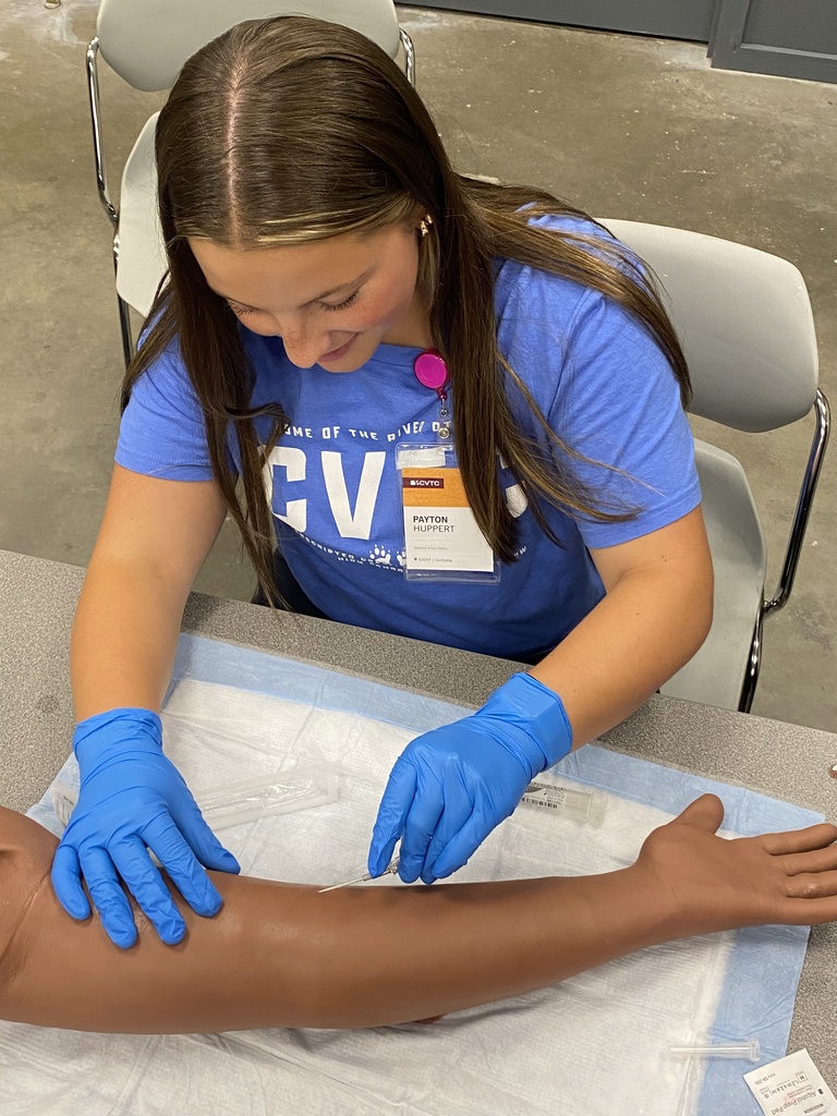 🩺🧪 Future healthcare heroes in action!  Several EHS students recently attended the CVTC Medical Simulation Camp—and it was intense (in the best way)! Over the course of the camp, they: 💉 Learned how to draw blood, start IVs, and perform IOs 🫁 Practiced intubating patients 🚑 Took part in a 2-hour emergency room simulation with real nurses, where their patient coded multiple times ❤️ Got CPR certified  The instructor said this group—which also included two students from Prescott—was amazing. They stayed focused, worked well as a team, and represented EHS proudly!  Oh, and the perks? 😎 🎁 Tons of swag 🎧 A stethoscope 🎓 A $500 scholarship to take a course at CVTC in any field!  We were thrilled to have our new high school principal, Mrs. Marcy Burch, there to cheer them on as they received their certificates. She loved seeing what they were up to—and they were just as excited to meet her! 💜  Big thanks to Mrs. Lesiecki and Ms. Wiskow for chaperoning and snapping some great photos of our students in action.  #PantherPride #EllsworthEHS #CVTCCamp #FutureNurses #HandsOnLearning