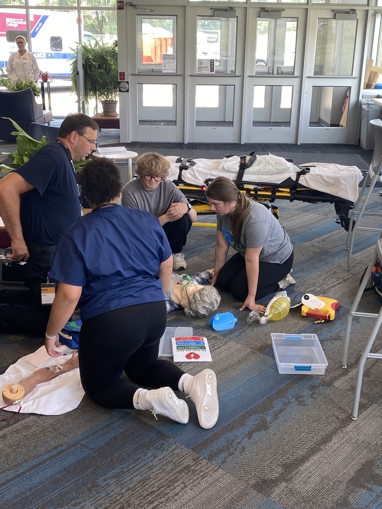 🩺🧪 Future healthcare heroes in action!  Several EHS students recently attended the CVTC Medical Simulation Camp—and it was intense (in the best way)! Over the course of the camp, they: 💉 Learned how to draw blood, start IVs, and perform IOs 🫁 Practiced intubating patients 🚑 Took part in a 2-hour emergency room simulation with real nurses, where their patient coded multiple times ❤️ Got CPR certified  The instructor said this group—which also included two students from Prescott—was amazing. They stayed focused, worked well as a team, and represented EHS proudly!  Oh, and the perks? 😎 🎁 Tons of swag 🎧 A stethoscope 🎓 A $500 scholarship to take a course at CVTC in any field!  We were thrilled to have our new high school principal, Mrs. Marcy Burch, there to cheer them on as they received their certificates. She loved seeing what they were up to—and they were just as excited to meet her! 💜  Big thanks to Mrs. Lesiecki and Ms. Wiskow for chaperoning and snapping some great photos of our students in action.  #PantherPride #EllsworthEHS #CVTCCamp #FutureNurses #HandsOnLearning