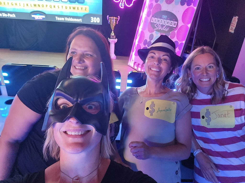 🎬✨ Over the summer, a group of our high school staff enjoyed an evening of fun and team bonding at The Game Show Experience in the Twin Cities!  They got the chance to step into a Hollywood-inspired game show studio and take part in an immersive world of laughter, challenges, and team spirit. 🎤🎉  We love seeing our staff come together outside of school—it makes our Panther team even stronger! 🐾💜  #PantherPride #TeamECSD #GameShowExperience
