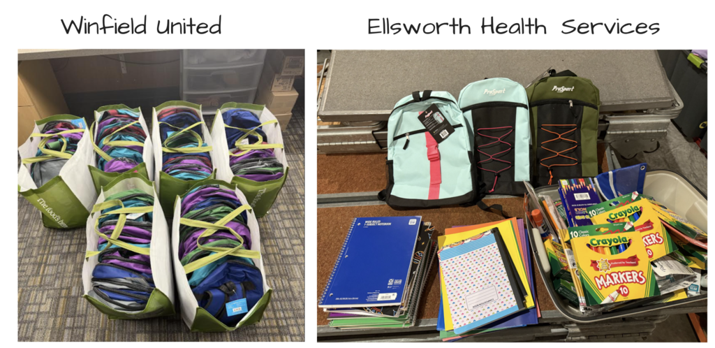 💜🎒 Thank You, Sponsors! 🎒💜 We want to take a moment to thank our amazing sponsors for supporting the 8th Annual Back-to-School Supply Drive! Because of their generosity, we were able to fill 115 backpacks for Ellsworth students with financial need. Each year, thanks to the kindness of our community, parents, and local businesses, we’re able to provide supplies to students who need a little extra support. This program wouldn’t be possible without you. 🙌 A special shoutout to our High School Leaders and Service Learning Coordinator for organizing this event each year—you help make a difference for so many students. 💛 #PantherPride #BackToSchool #CommunitySupport
