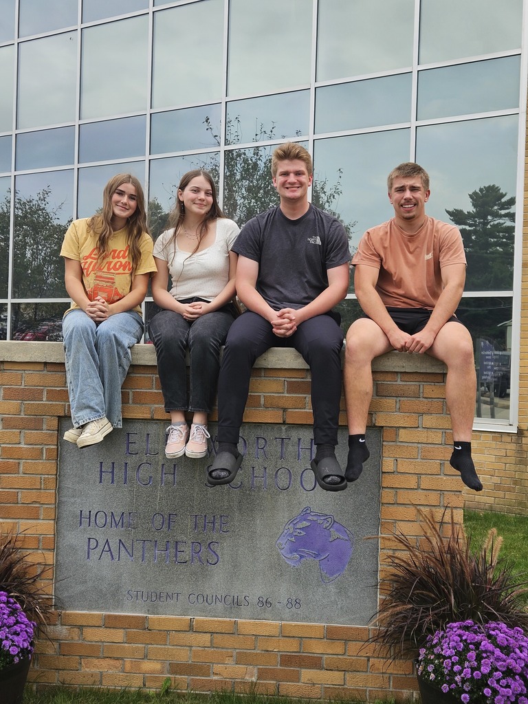 ✨ Congratulations to the Ellsworth High School Class of 2026 National Honor Society Officers! ✨🎓  🌟 President – Wyley Myers 🌟 Vice President – Adam Capatske 🌟 Secretary – Maggie Pechacek 🌟 Treasurer – Jenna Early  We’re proud of your leadership and look forward to seeing all you accomplish this year. 💜🖤 #PantherPride #NHS